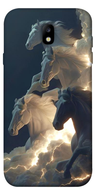 Чехол itsPrint Cloud Horses для Samsung J730 Galaxy J7 (2017), животные, купить оптом с доставкой