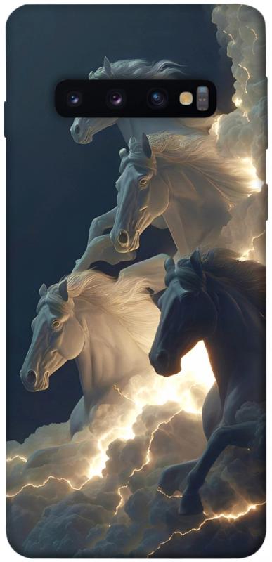 Чехол itsPrint Cloud Horses для Samsung Galaxy S10, животные, купить оптом с доставкой