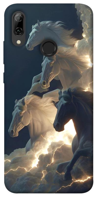 Чехол itsPrint Cloud Horses для Huawei P Smart (2019), животные, купить оптом с доставкой