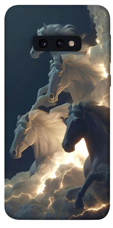Чехол itsPrint Cloud Horses для Samsung Galaxy S10e, животные, купить оптом с доставкой