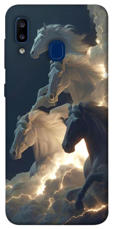 Чехол itsPrint Cloud Horses для Samsung Galaxy A20 / A30, животные, купить оптом с доставкой
