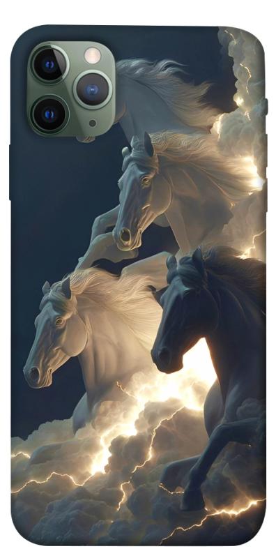 Чехол itsPrint Cloud Horses для Apple iPhone 11 Pro Max (6.5"), животные, купить оптом с доставкой