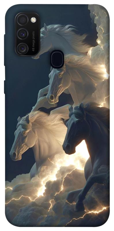 Чехол itsPrint Cloud Horses для Samsung Galaxy M30s / M21, животные, купить оптом с доставкой