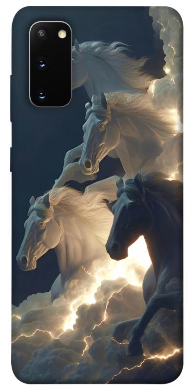 Чехол itsPrint Cloud Horses для Samsung Galaxy S20, животные, купить оптом с доставкой