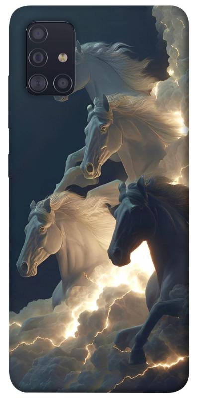 Чехол itsPrint Cloud Horses для Samsung Galaxy A51, животные, купить оптом с доставкой