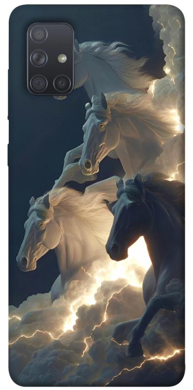Чехол itsPrint Cloud Horses для Samsung Galaxy A71, животные, купить оптом с доставкой