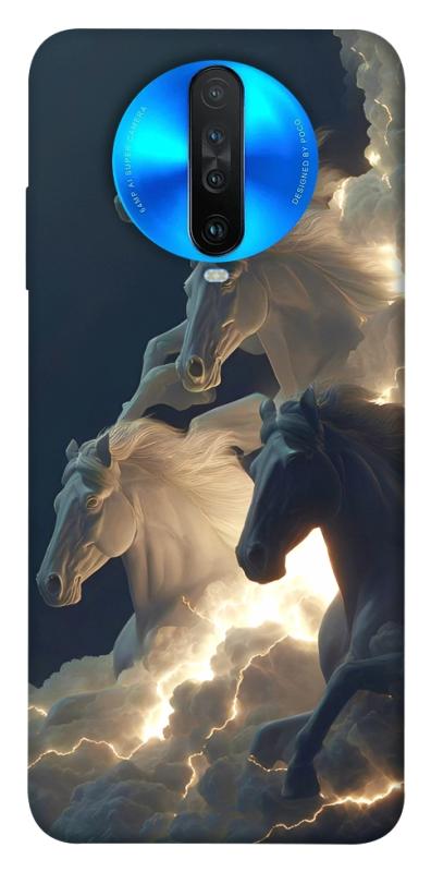 Чехол itsPrint Cloud Horses для Xiaomi Redmi K30, животные, купить оптом с доставкой