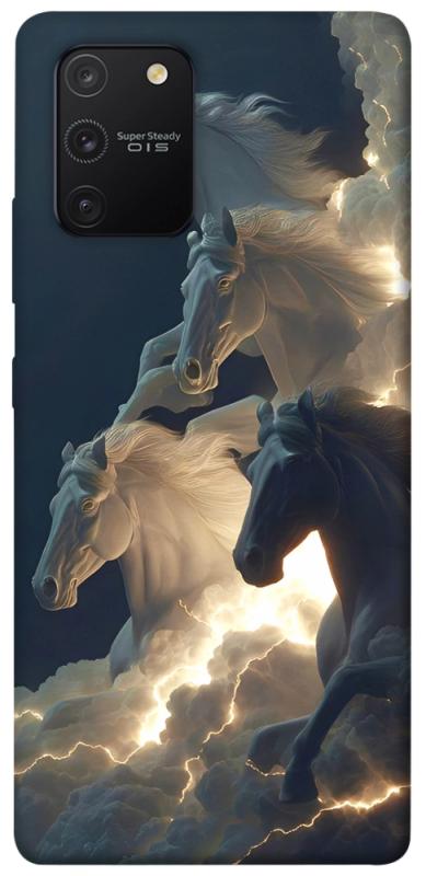 Чехол itsPrint Cloud Horses для Samsung Galaxy S10 Lite, животные, купить оптом с доставкой