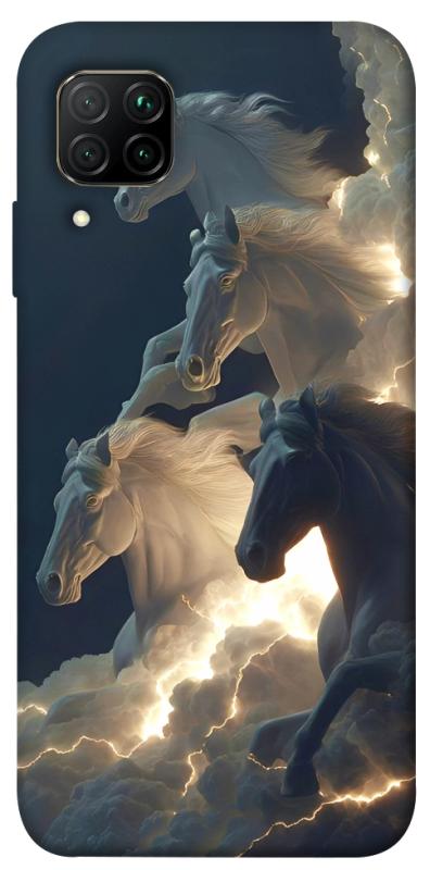 Чехол itsPrint Cloud Horses для Huawei P40 Lite, животные, купить оптом с доставкой