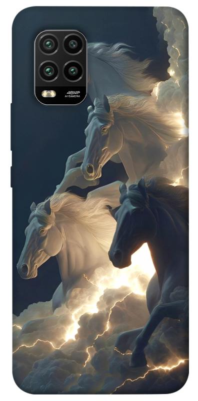 Чехол itsPrint Cloud Horses для Xiaomi Mi 10 Lite, животные, купить оптом с доставкой