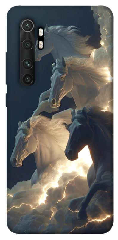 Чехол itsPrint Cloud Horses для Xiaomi Mi Note 10 Lite, животные, купить оптом с доставкой