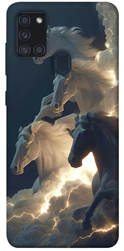 Чехол itsPrint Cloud Horses для Samsung Galaxy A21s, животные, купить оптом с доставкой