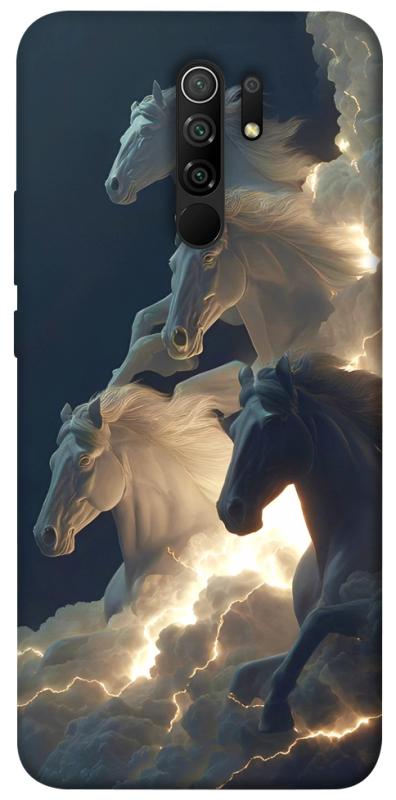 Чехол itsPrint Cloud Horses для Xiaomi Redmi 9, животные, купить оптом с доставкой