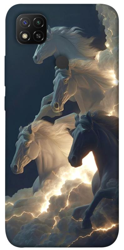 Чехол itsPrint Cloud Horses для Xiaomi Redmi 9C, животные, купить оптом с доставкой