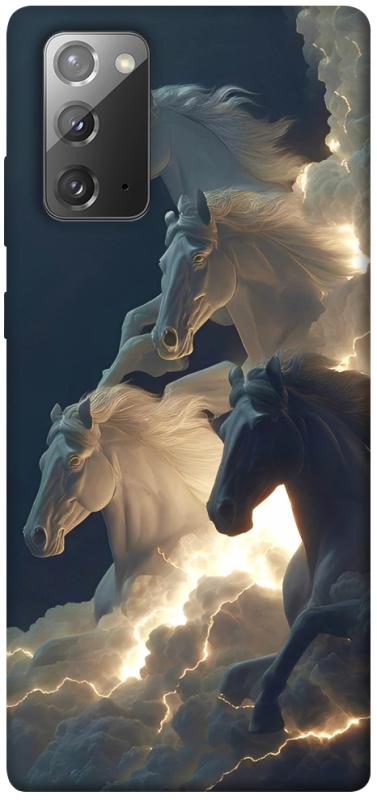 Чехол itsPrint Cloud Horses для Samsung Galaxy Note 20, животные, купить оптом с доставкой