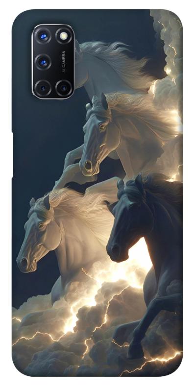 Чехол itsPrint Cloud Horses для Oppo A52 / A72 / A92, животные, купить оптом с доставкой