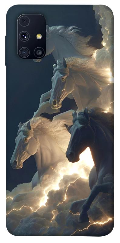 Чехол itsPrint Cloud Horses для Samsung Galaxy M31s, животные, купить оптом с доставкой