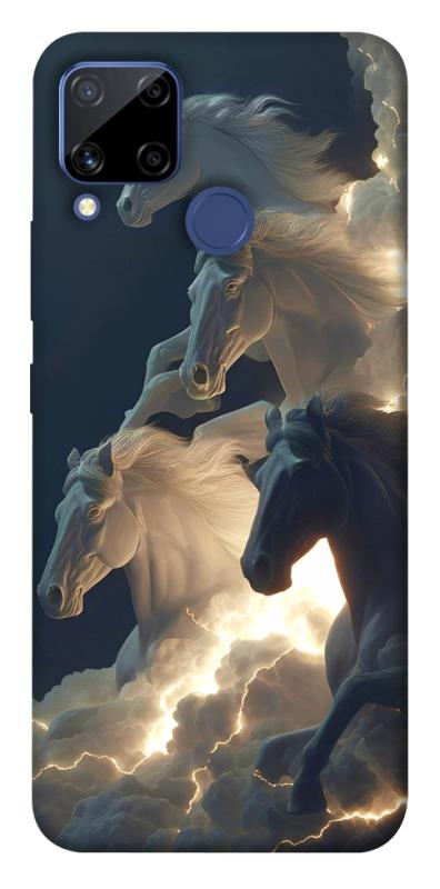Чехол itsPrint Cloud Horses для Realme C15, животные, купить оптом с доставкой