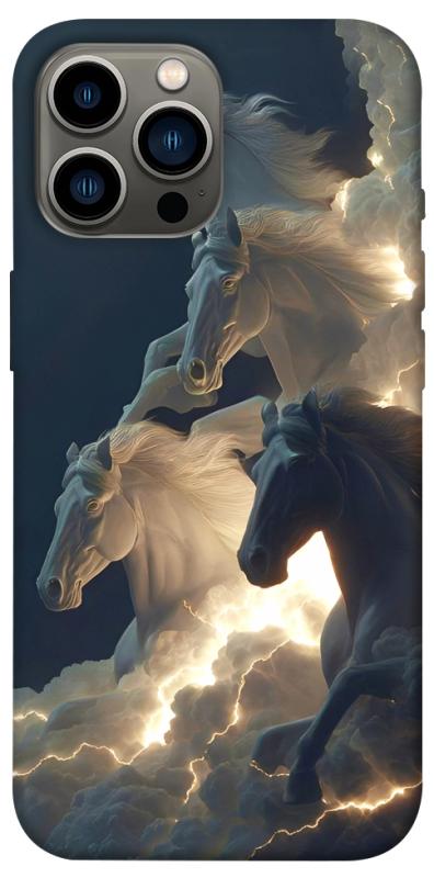 Чехол itsPrint Cloud Horses для Apple iPhone 12 Pro Max (6.7"), животные, купить оптом с доставкой
