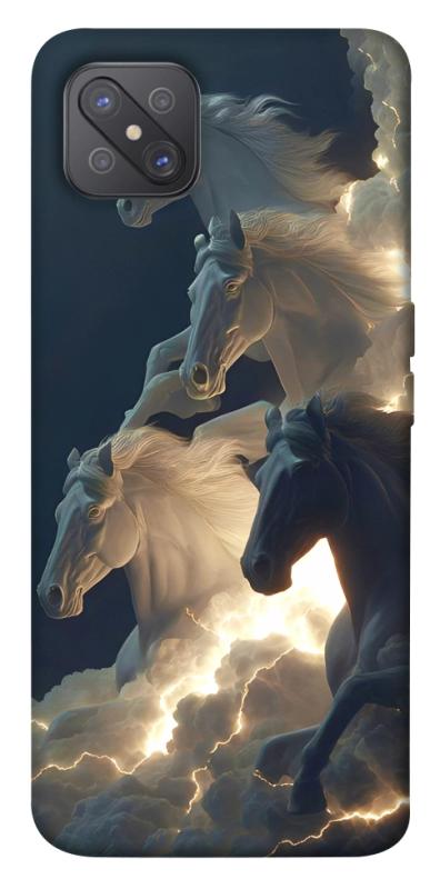 Чехол itsPrint Cloud Horses для Oppo A92s, животные, купить оптом с доставкой
