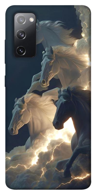 Чехол itsPrint Cloud Horses для Samsung Galaxy S20 FE, животные, купить оптом с доставкой