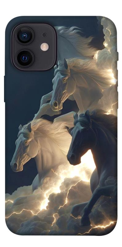 Чохол itsPrint Cloud Horses для Apple iPhone 12 mini (5.4"), тварини, купити оптом з доставкою