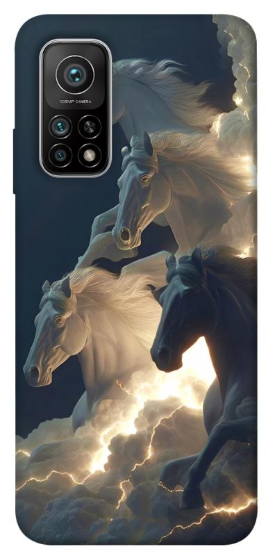 Чехол itsPrint Cloud Horses для Xiaomi Mi 10T, животные, купить оптом с доставкой