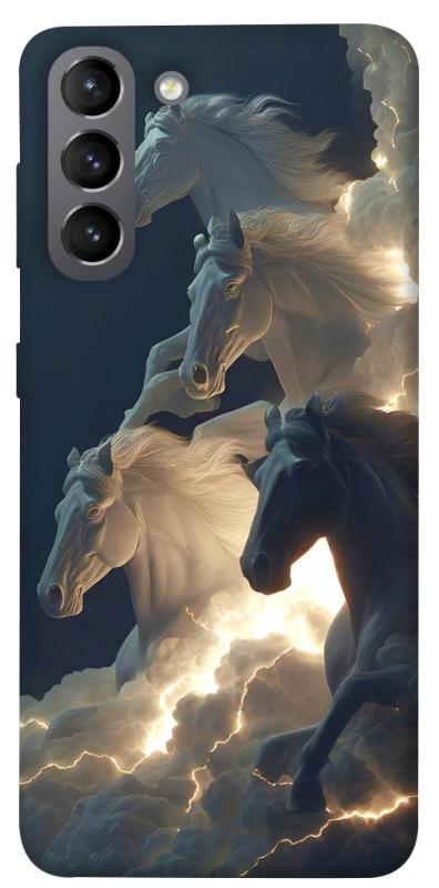 Чехол itsPrint Cloud Horses для Samsung Galaxy S21, животные, купить оптом с доставкой