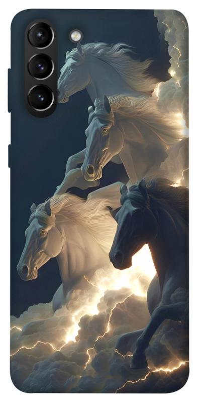 Чехол itsPrint Cloud Horses для Samsung Galaxy S21+, животные, купить оптом с доставкой