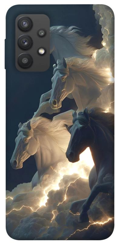 Чехол itsPrint Cloud Horses для Samsung Galaxy A32 (A325F) 4G, животные, купить оптом с доставкой