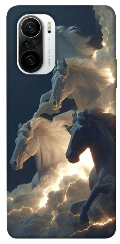 Чехол itsPrint Cloud Horses для Xiaomi Redmi K40 / K40 Pro / K40 Pro+ / Poco F3, животные, купить оптом с доставкой