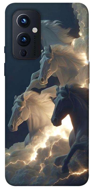 Чехол itsPrint Cloud Horses для OnePlus 9, животные, купить оптом с доставкой