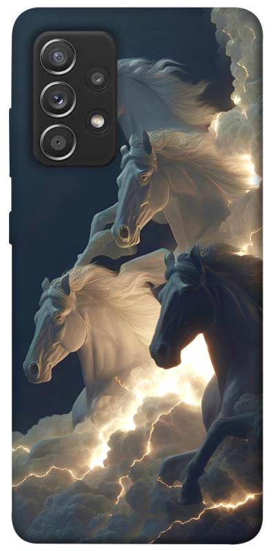 Чохол itsPrint Cloud Horses для Samsung Galaxy A52 4G / A52 5G, тварини, купити оптом з доставкою