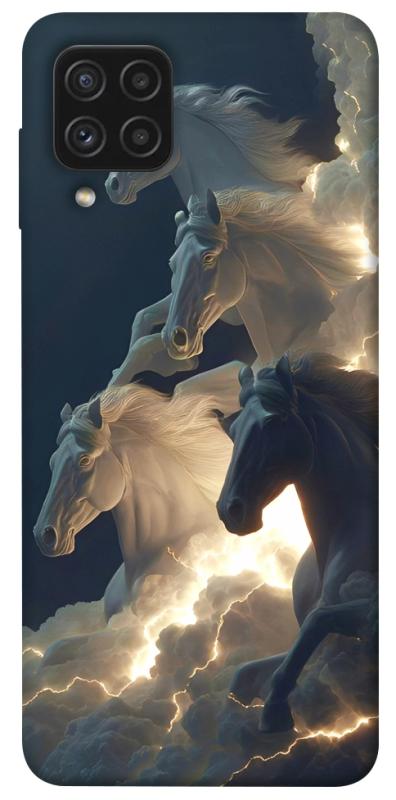 Чехол itsPrint Cloud Horses для Samsung Galaxy A22 4G, животные, купить оптом с доставкой