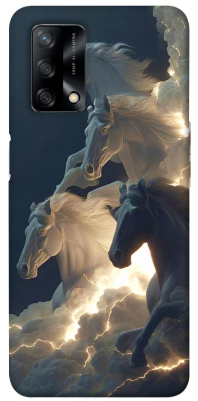 Чехол itsPrint Cloud Horses для Oppo A74 4G, животные, купить оптом с доставкой