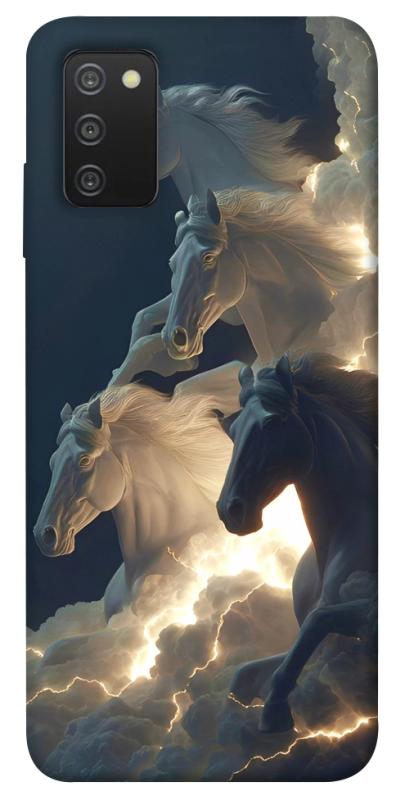 Чехол itsPrint Cloud Horses для Samsung Galaxy A03s, животные, купить оптом с доставкой