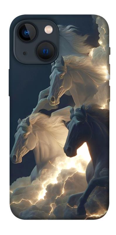 Чехол itsPrint Cloud Horses для Apple iPhone 13 mini (5.4"), животные, купить оптом с доставкой