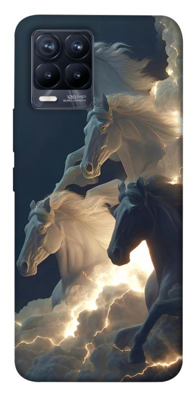 Чохол itsPrint Cloud Horses для Realme 8, тварини, купити оптом з доставкою