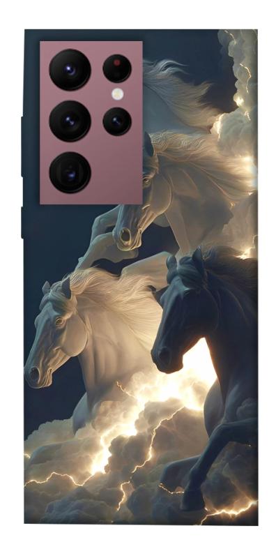 Чехол itsPrint Cloud Horses для Samsung Galaxy S22 Ultra, животные, купить оптом с доставкой