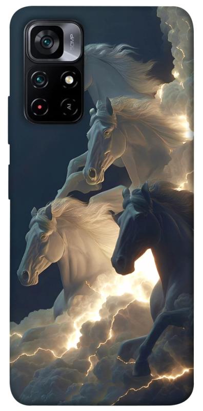 Чехол itsPrint Cloud Horses для Xiaomi Poco M4 Pro 5G, животные, купить оптом с доставкой