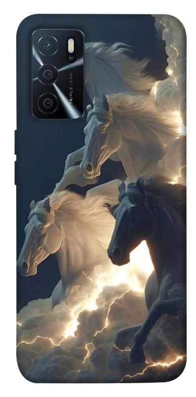 Чохол itsPrint Cloud Horses для Oppo A16s / A16, тварини, купити оптом з доставкою