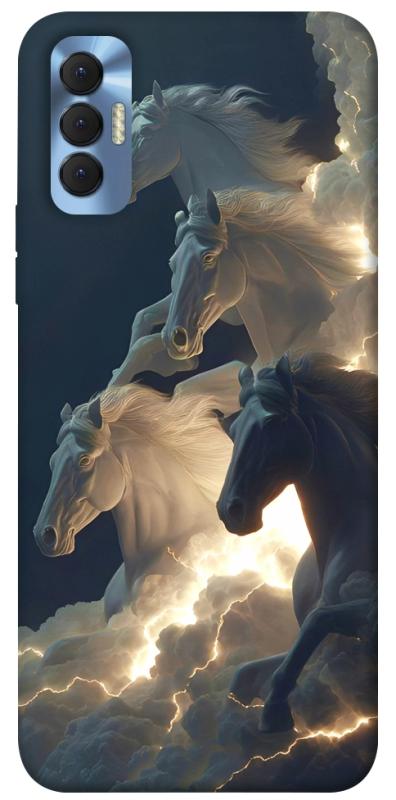 Чехол itsPrint Cloud Horses для TECNO Spark 8P, животные, купить оптом с доставкой