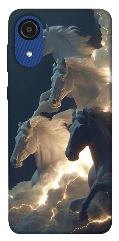 Чехол itsPrint Cloud Horses для Samsung Galaxy A03 Core, животные, купить оптом с доставкой