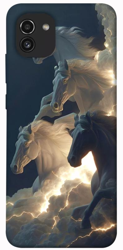 Чохол itsPrint Cloud Horses для Samsung Galaxy A03, тварини, купити оптом з доставкою