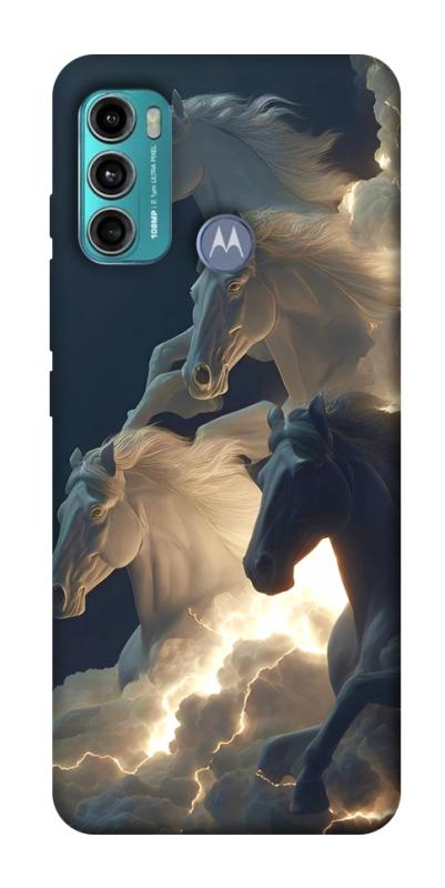 Чохол itsPrint Cloud Horses для Motorola Moto G60, тварини, купити оптом з доставкою