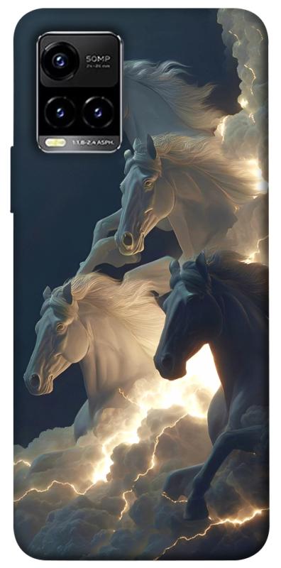 Чехол itsPrint Cloud Horses для Vivo Y21 / Y33s, животные, купить оптом с доставкой