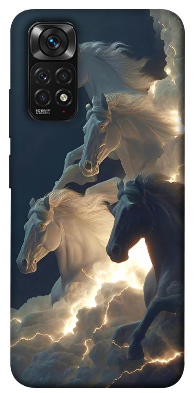 Чехол itsPrint Cloud Horses для Xiaomi Redmi Note 11 (Global) / Note 11S, животные, купить оптом с доставкой