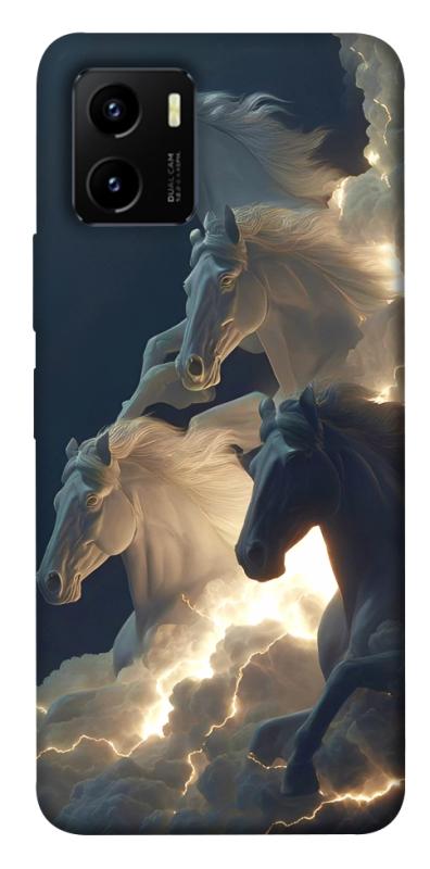 Чехол itsPrint Cloud Horses для Vivo Y15s, животные, купить оптом с доставкой