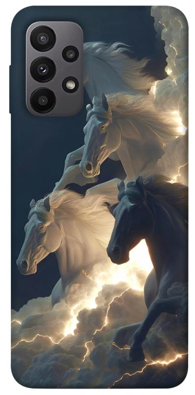 Чехол itsPrint Cloud Horses для Samsung Galaxy A23 4G, животные, купить оптом с доставкой