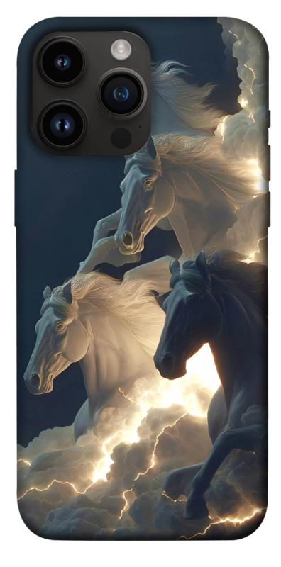 Чехол itsPrint Cloud Horses для Apple iPhone 14 Pro Max (6.7"), животные, купить оптом с доставкой
